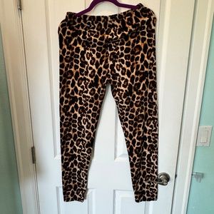 Leopard Stretch Leggings Pants L